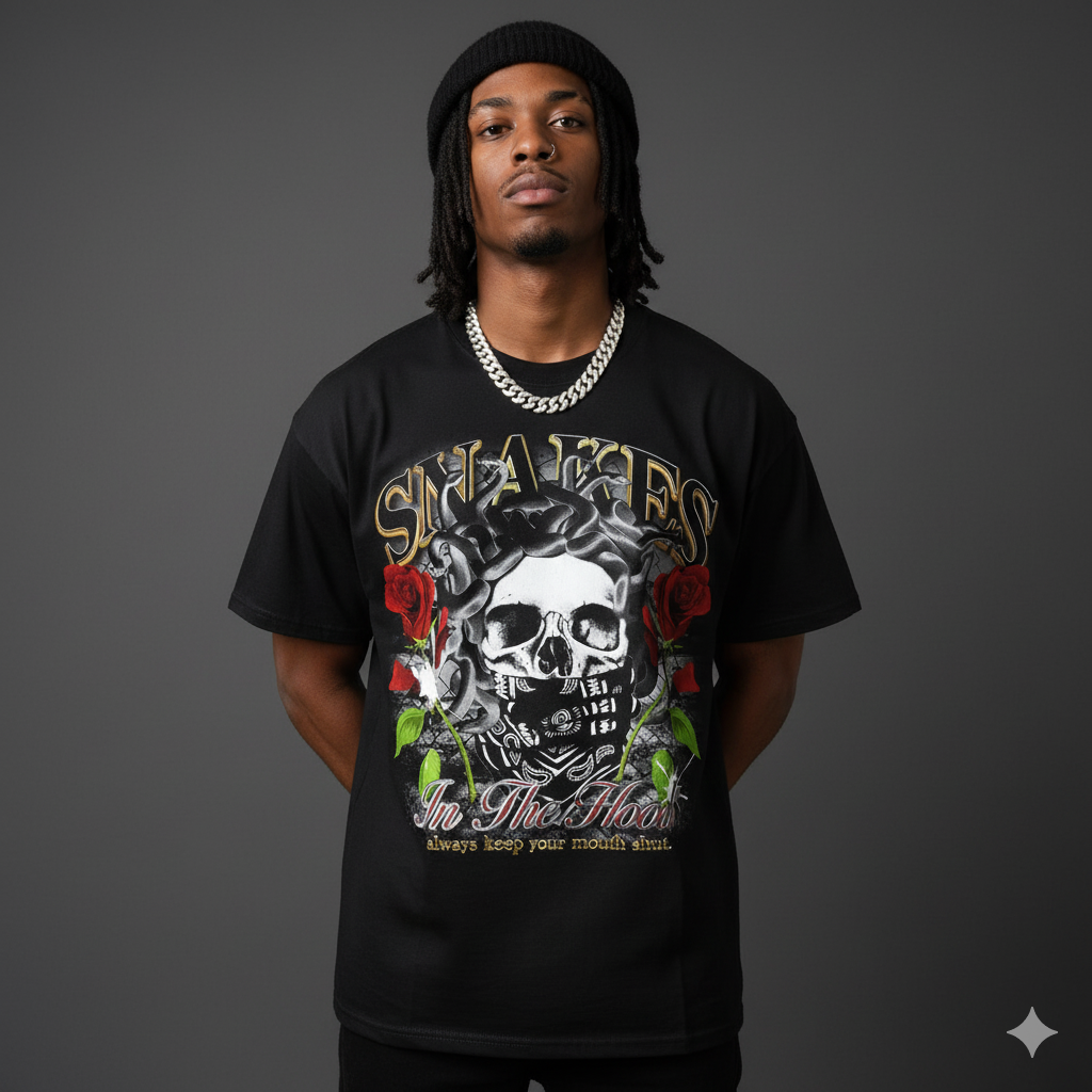 SNAKES IN THE HOOD T-SHIRT