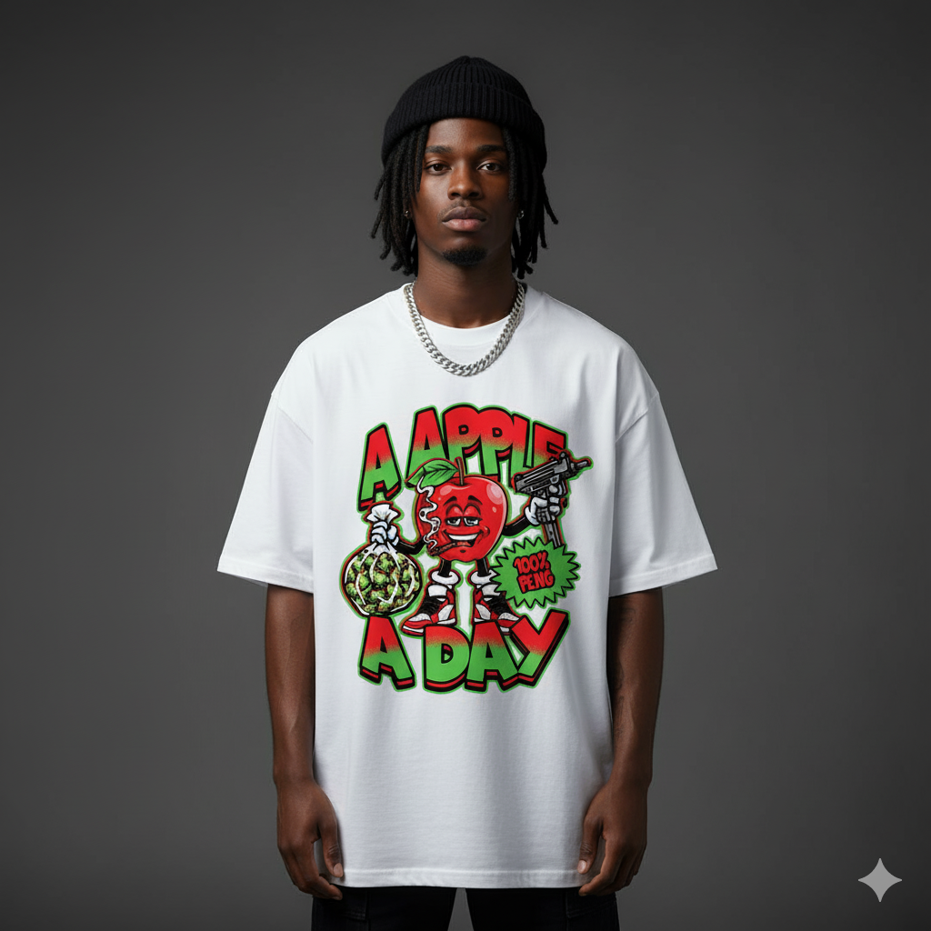 APPLE A DAY T-SHIRT WHITE