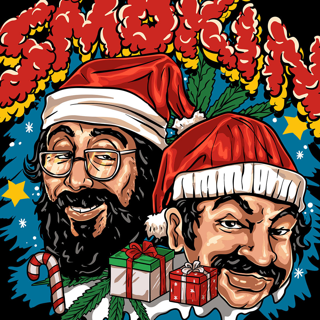 STILL SMOKIN CHRISTMAS T-SHIRT