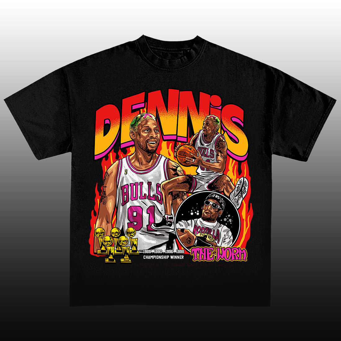 BASKETBALL LEGEND THE WORM T-SHIRT