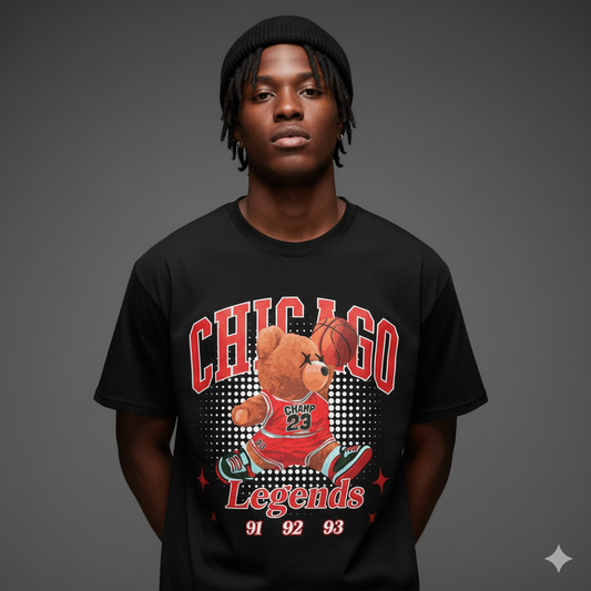 CHICAGO BEAR BASKETBALL T-SHIRT