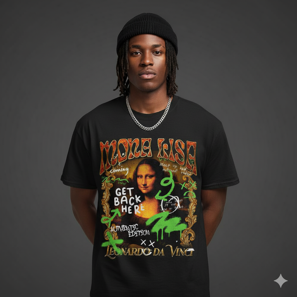 MONA LISA GRAFFITI T-SHIRT