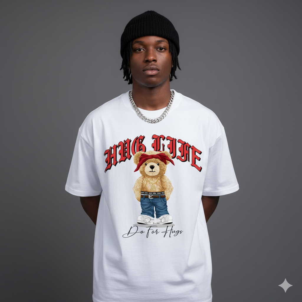 HUG LIFE TEDDY T-SHIRT