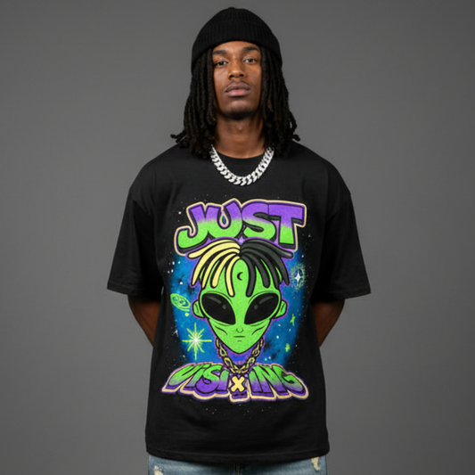 JUST VISITING ALIEN T-SHIRT
