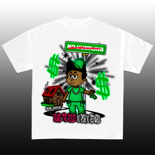 NO HUSTLING T-SHIRT WHITE
